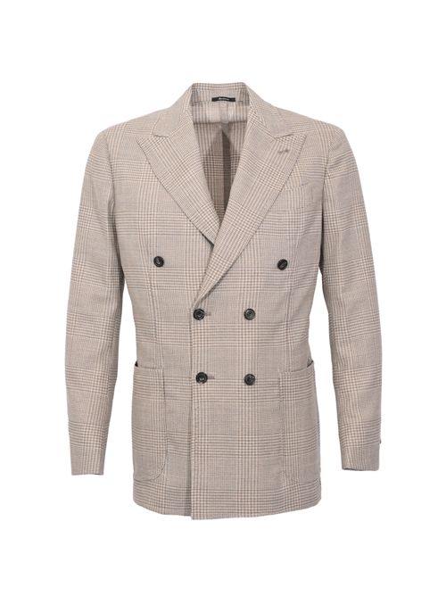 Giacca doppiopetto Principe di Galles in lana vergine SARTORIO NAPOLI | SG1601S0743704000